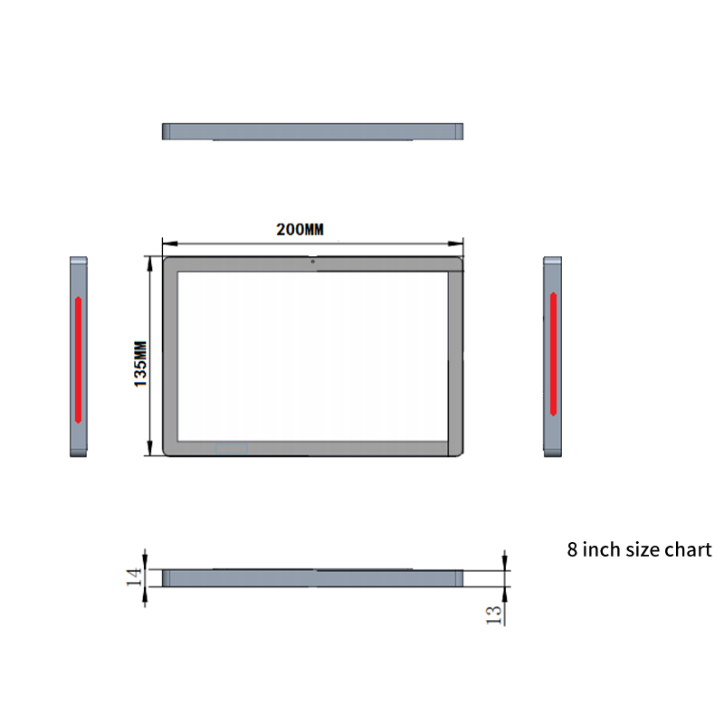 8-15.6 inch industrial display, advertising machine, door sign machine, touch display, open display